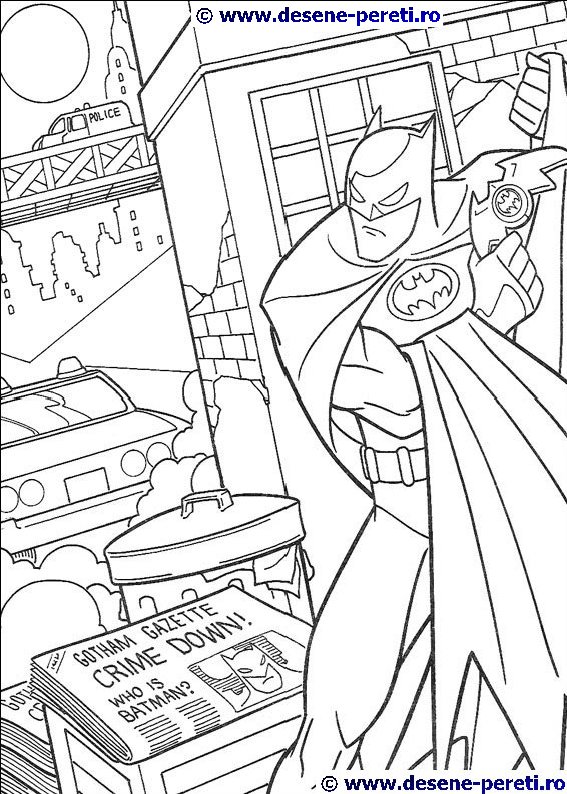 batman desene colorat